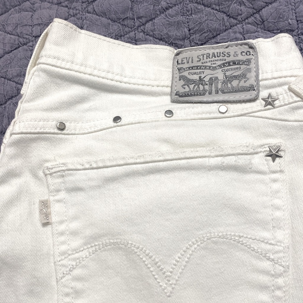 Rare-Vintage Levi’s Boyfriend Skinny Straight Fit Distressed Denim Jeans - Picture 1 of 12